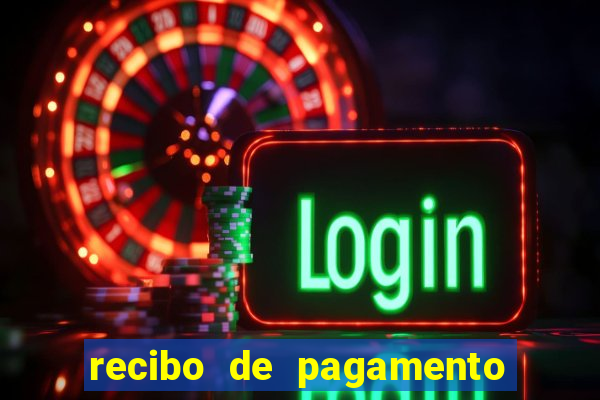 recibo de pagamento em word